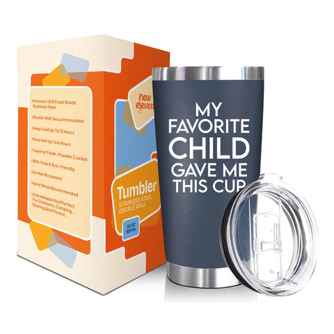 NewEleven diseño divertido vaso-termico-20oz, ideal para regalo y uso diario.