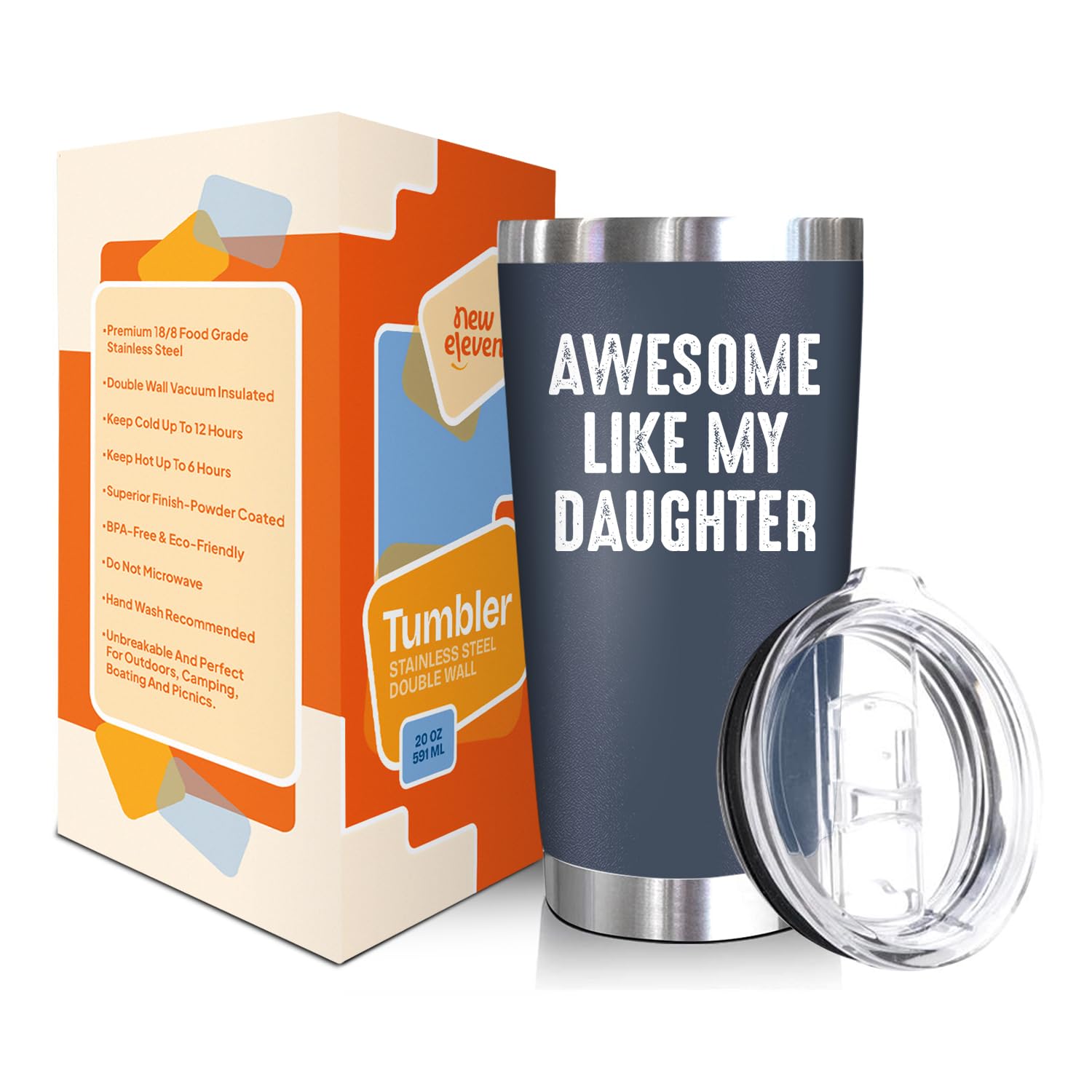 NewEleven regalo papa divertido 20oz para cumpleaños o fiestas.