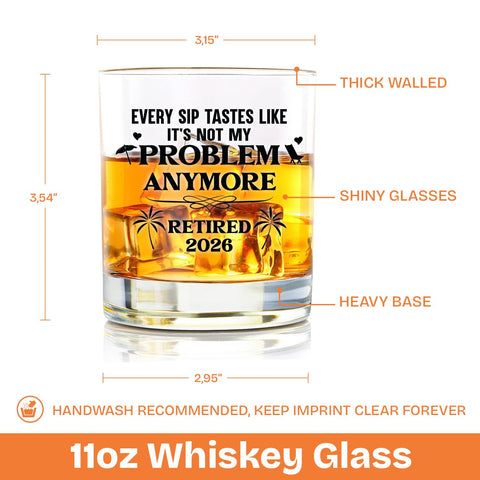 NewEleven vaso whiskey con diseño moderno para sorprender en la jubilación.