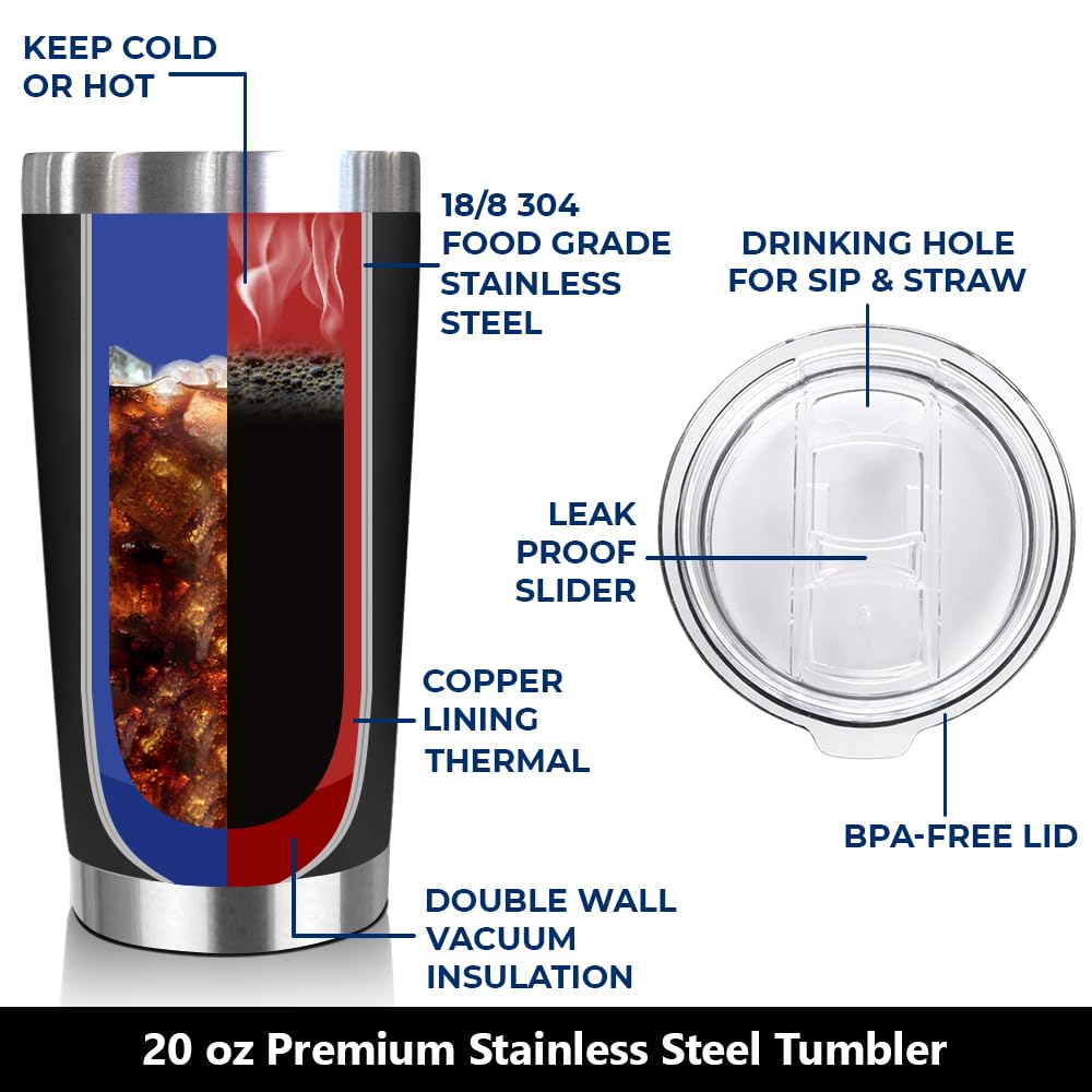 NewEleven termo 20oz acero inoxidable, duradero y apto para uso diario