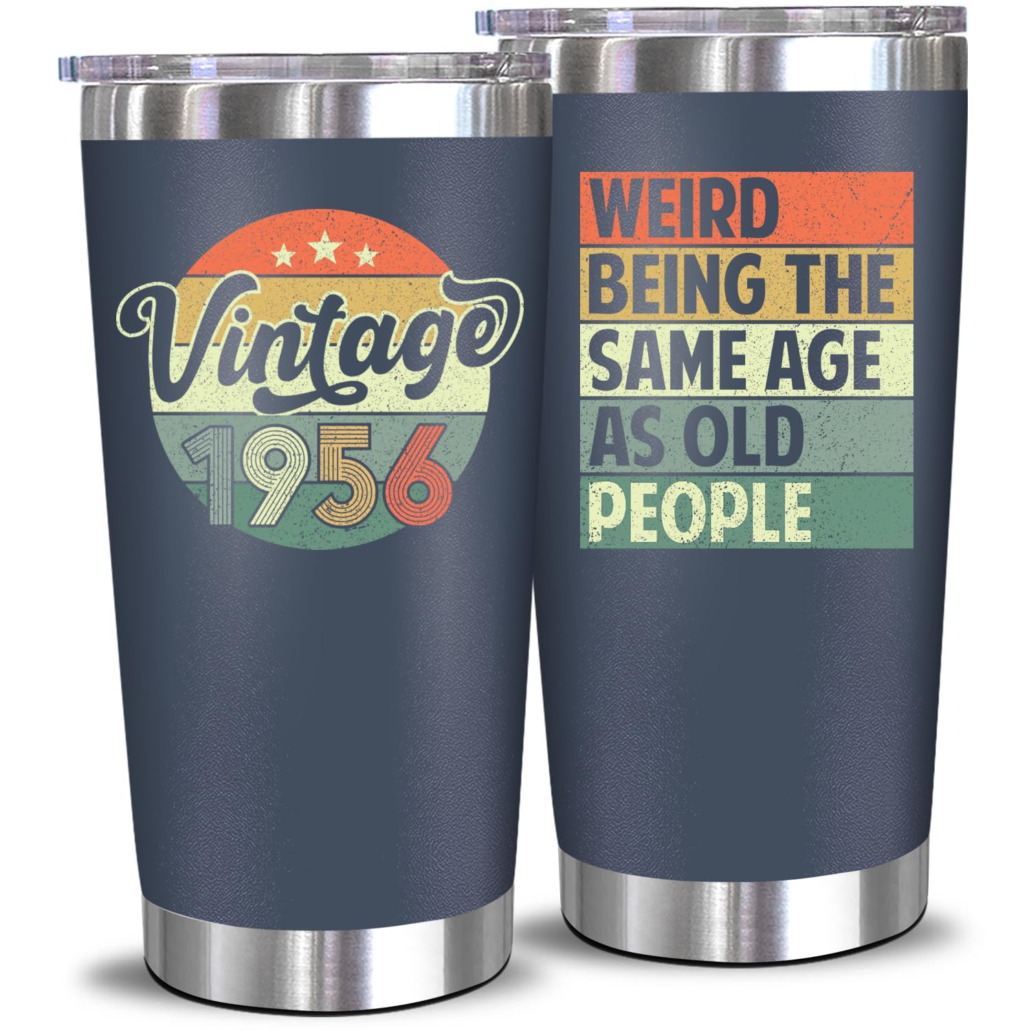 NewEleven 70º aniversario tumbler de 20 oz para bebidas frías o calientes.