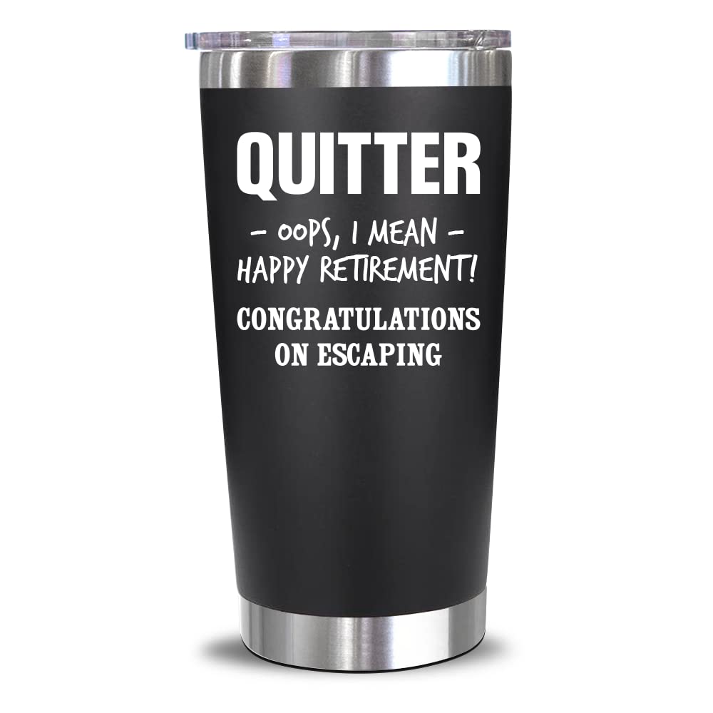 NewEleven Tumbler 20oz con diseño alegre para regalos de jubilación