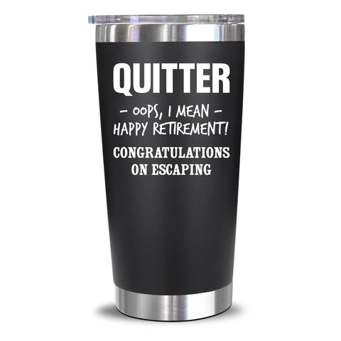 NewEleven Tumbler 20oz con diseño alegre para regalos de jubilación