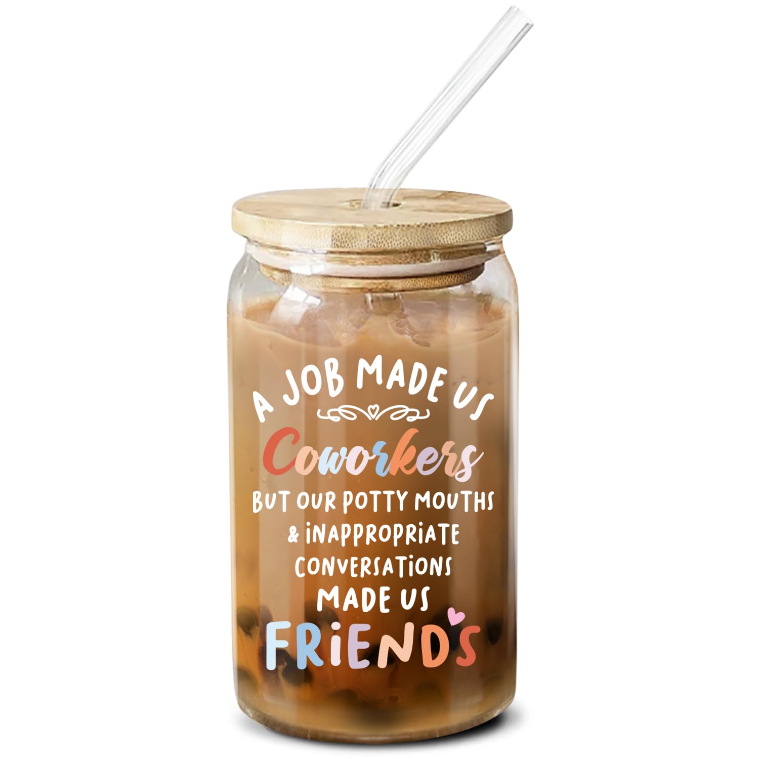 NewEleven vaso de café 473 ml con tapa de bambú, perfecto para llevar sin derrames.
