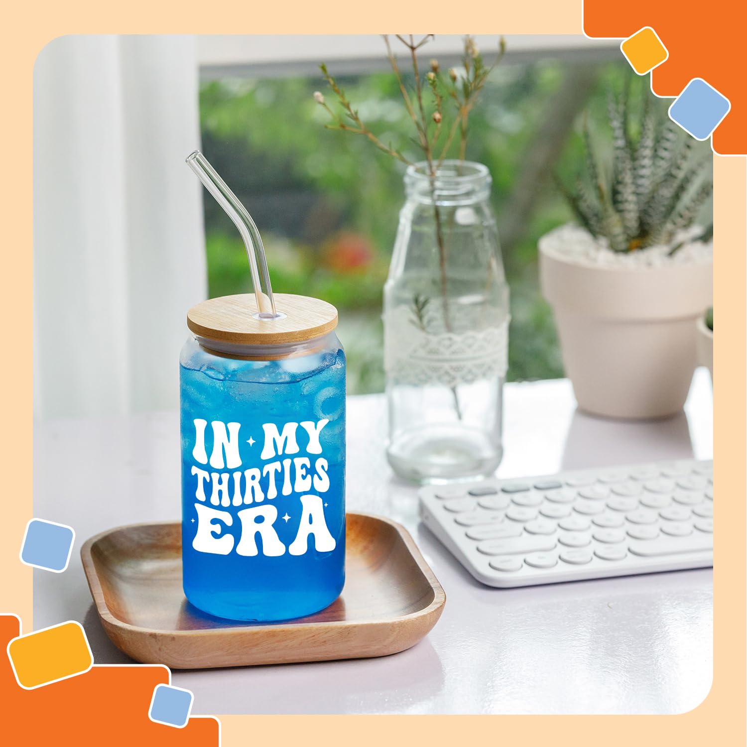 NewEleven vaso café con pajilla, diseño de estrellas, ideal para momentos especiales.