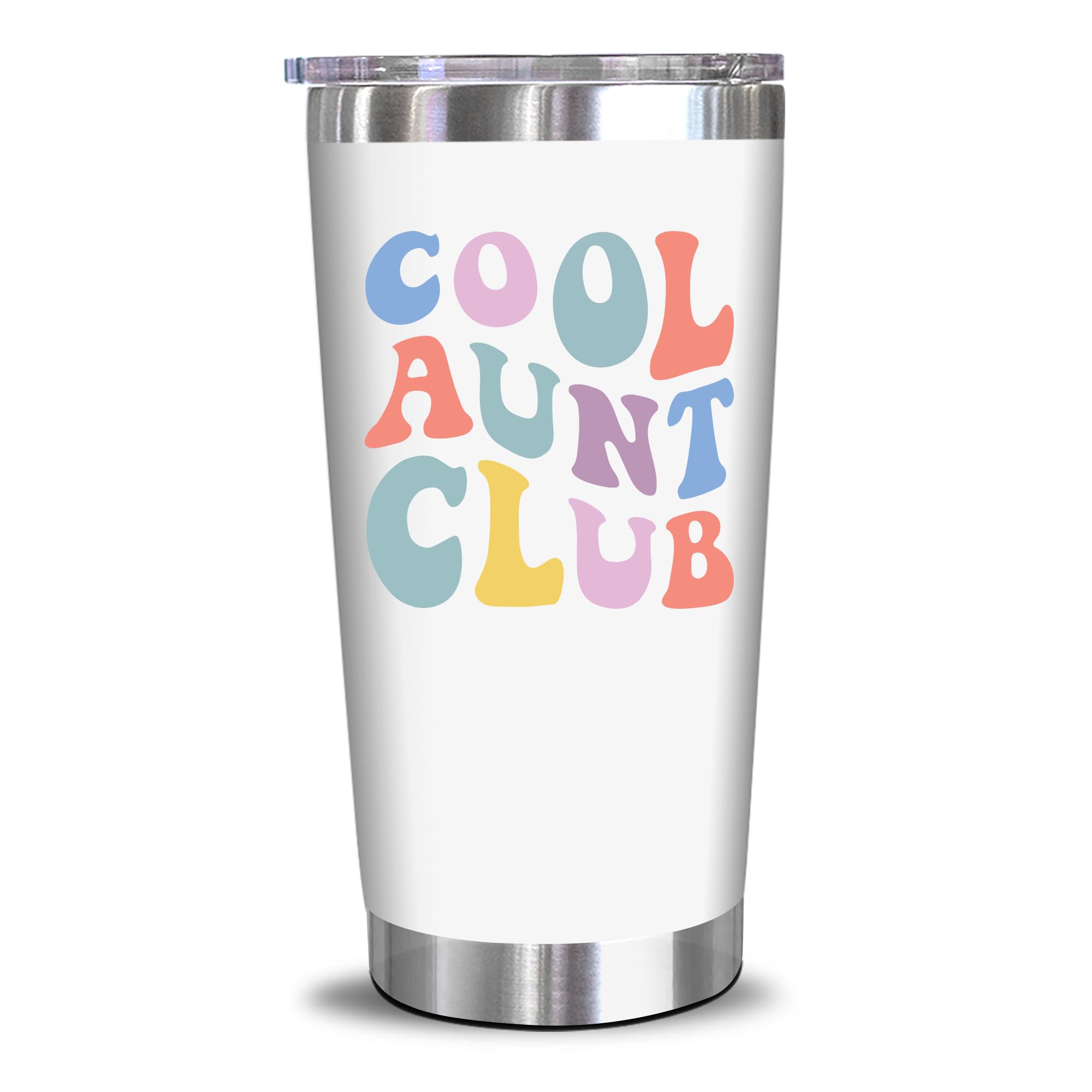 Vaso térmico NewEleven con Club Tía Genial en el frente, perfecto para regalo.