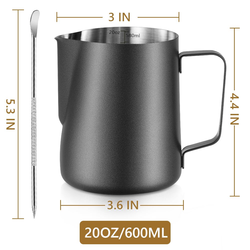 NewGF acero inoxidable 304 ofrece durabilidad y fácil limpieza para espumar leche.