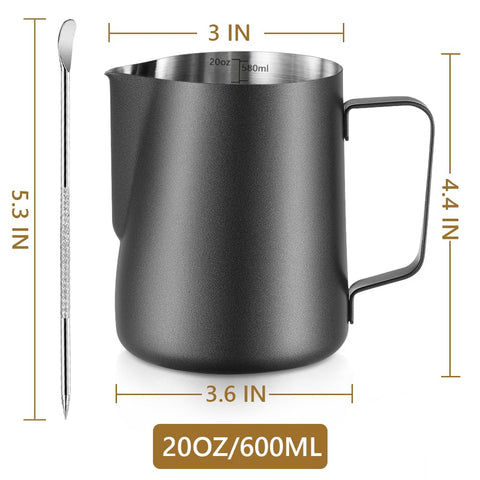 NewGF acero inoxidable 304 ofrece durabilidad y fácil limpieza para espumar leche.