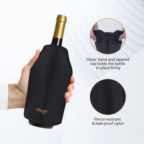 Manga enfriadora NEWGO para vino blanco conserva la temperatura óptima.