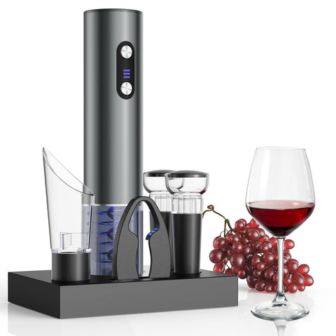 Newise abridor eléctrico de vino recargable listo para abrir botellas rápidamente