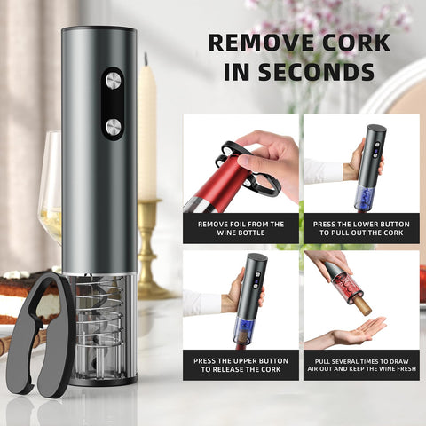 Newise aerador de vino en acción mejora el sabor al verter