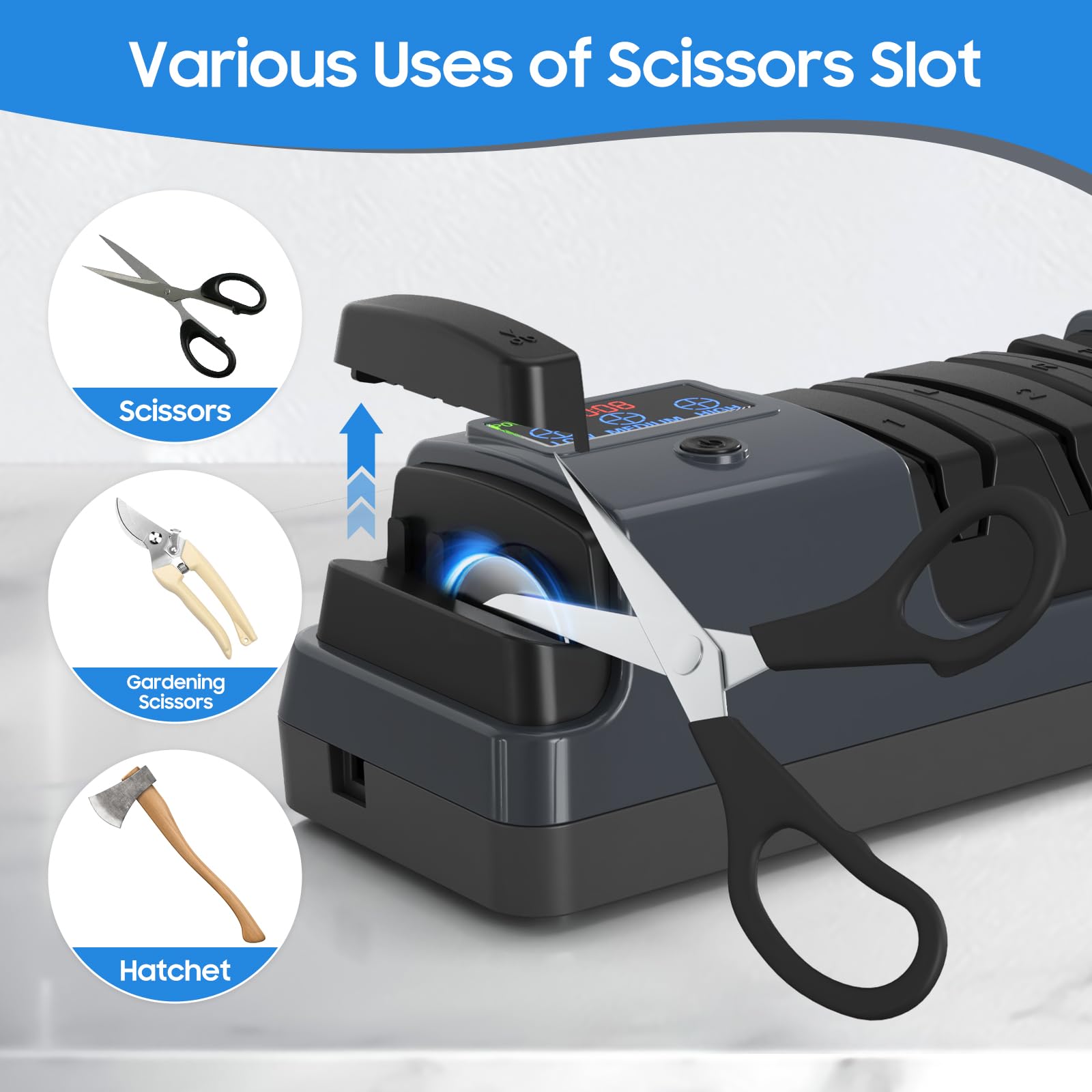 Newise afilador para tijeras y cuchillos dentados