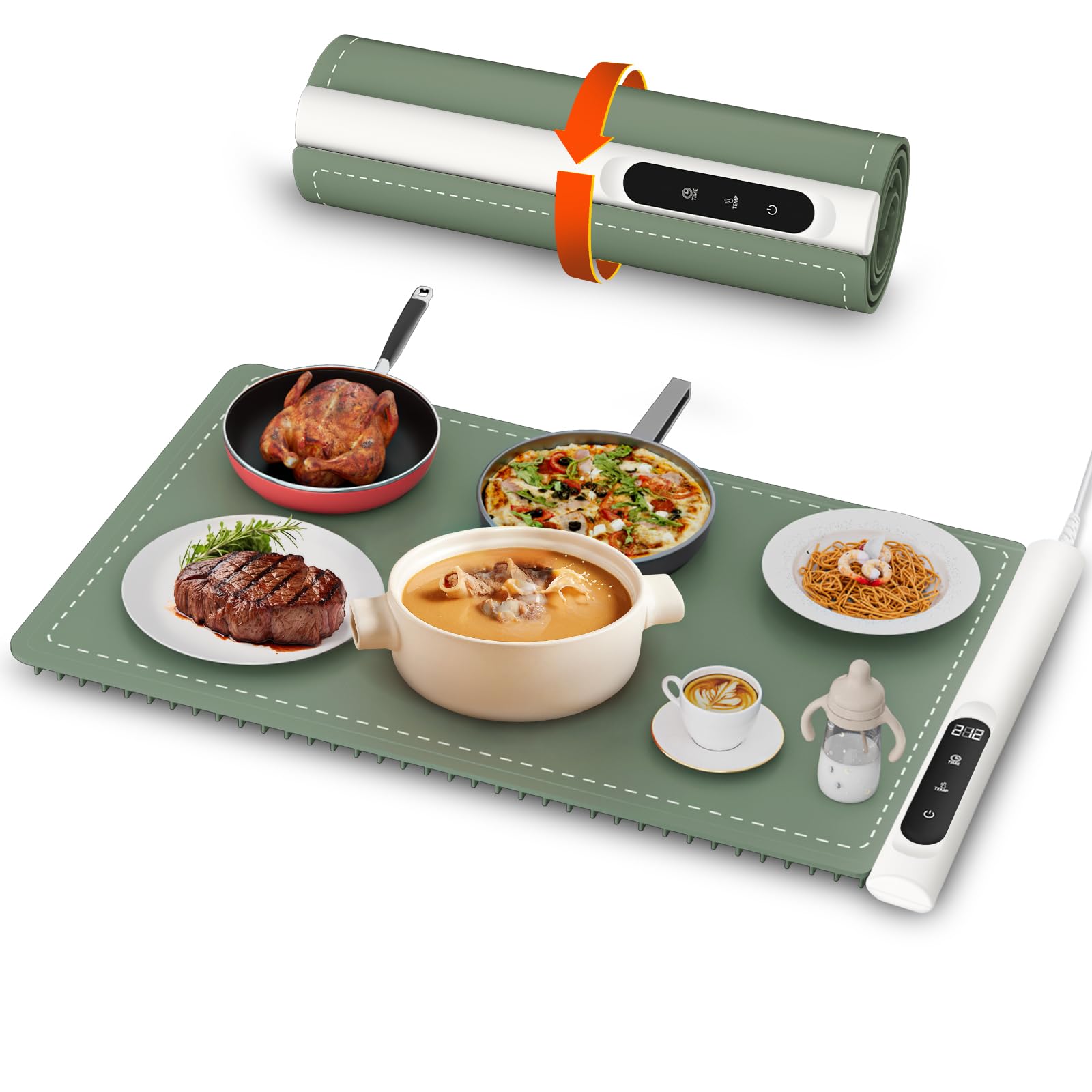 Newise alfombrilla calentadora de alimentos con grafeno: calor rápido y uniforme para buffets