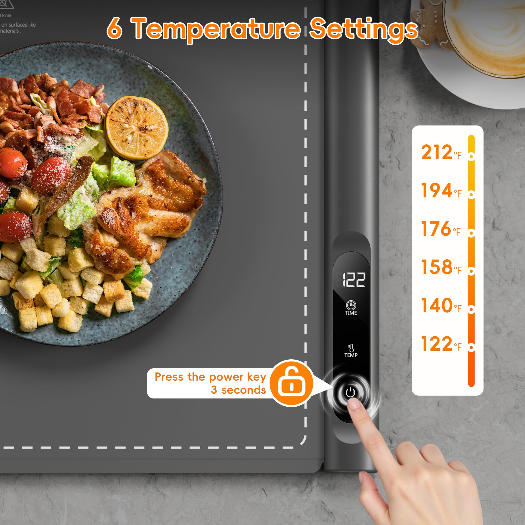 Newise Manta, silicona apta para alimentos, segura y fácil de limpiar.