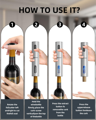 Newise tapas de vacío mantienen la frescura del vino sin alterar el gusto