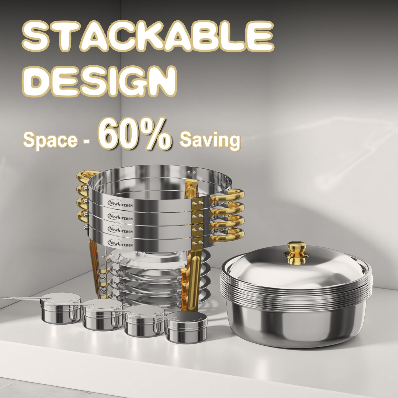 NEWKITCHEN 6QT: capacidad para servir grandes grupos.