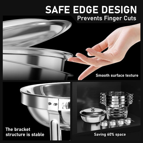 NEWKITCHEN conjunto de fuentes para banquete con base estable