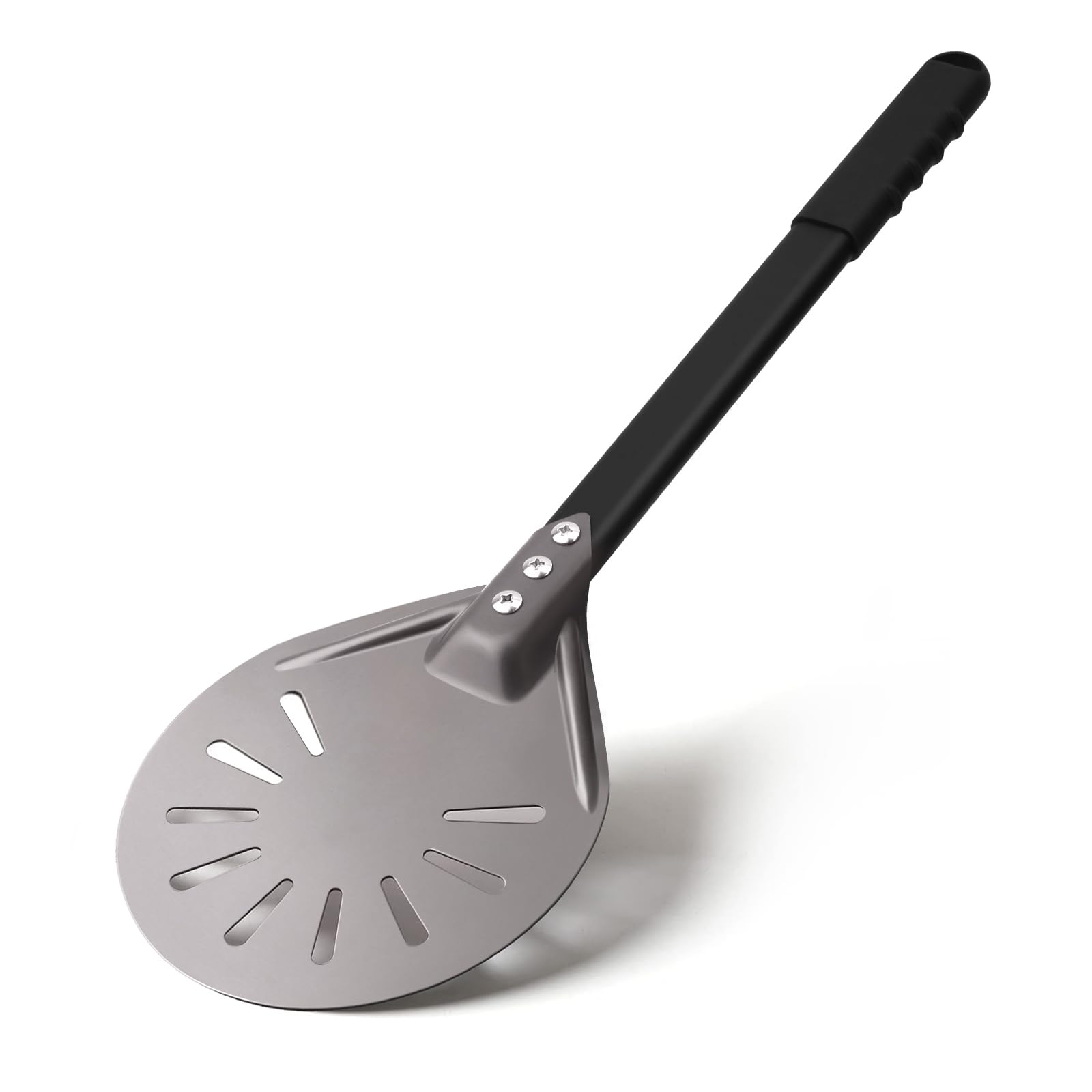Newmeto pala para pizza con cabeza perforada facilita deslizamiento