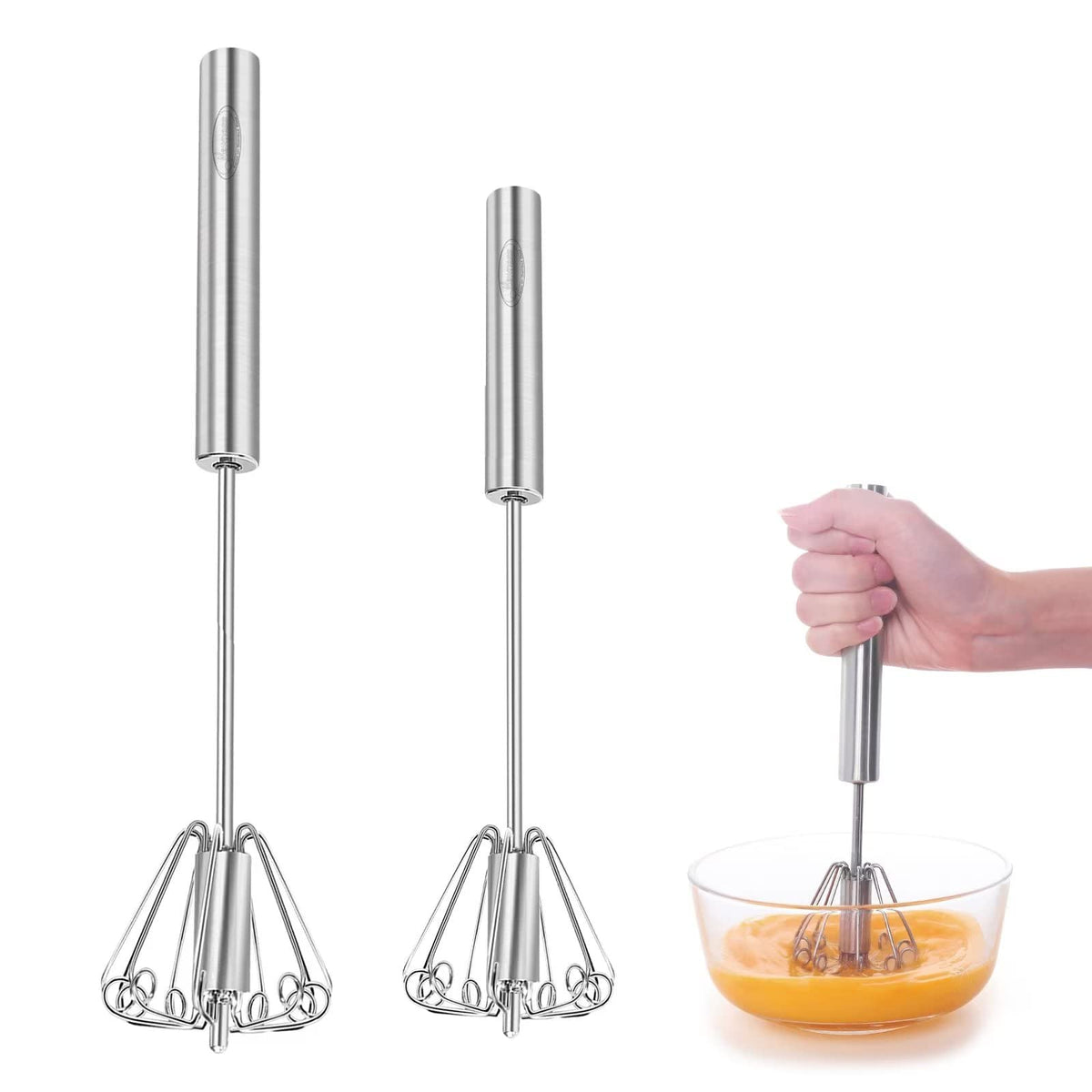 Newness batidor huevo 10 pulgadas para batir huevos rápido.