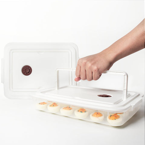 Newness Capacidad amplia: 24 huevos por contenedor
