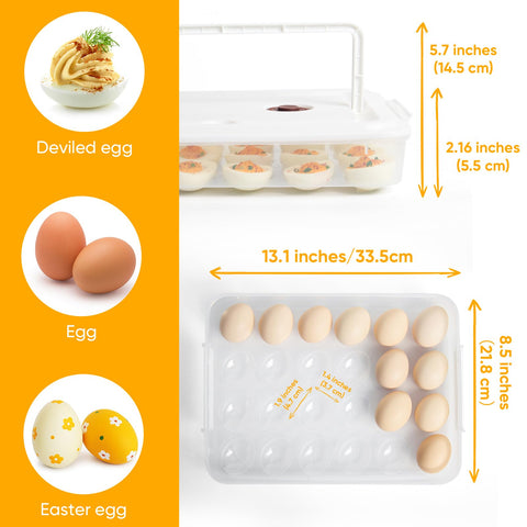 Newness Juego de 2 organizadores de huevos, versátil para fiestas