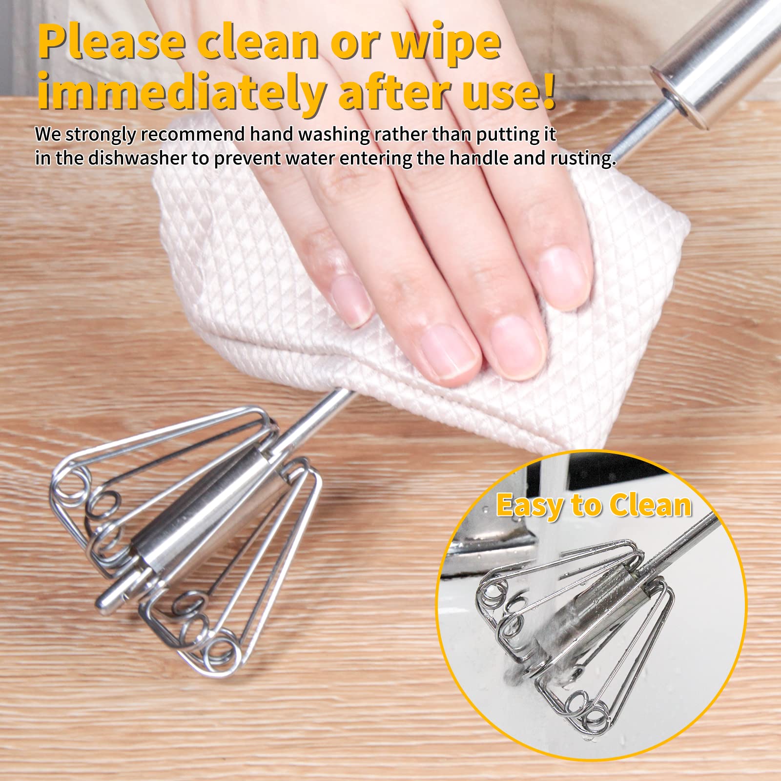 Newness Whizzy Whisk compatible con tazas y cuencos comunes
