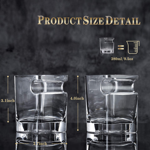 YouYah vaso whisky con cristal sin plomo y base estable.