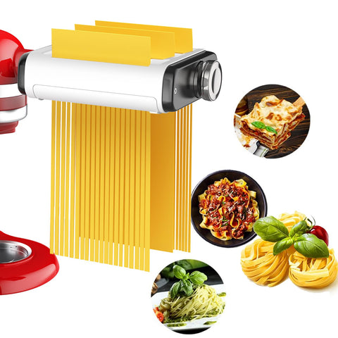 NEWSETS pasta maker acoplador para KitchenAid listo para usar y generar pasta fresca