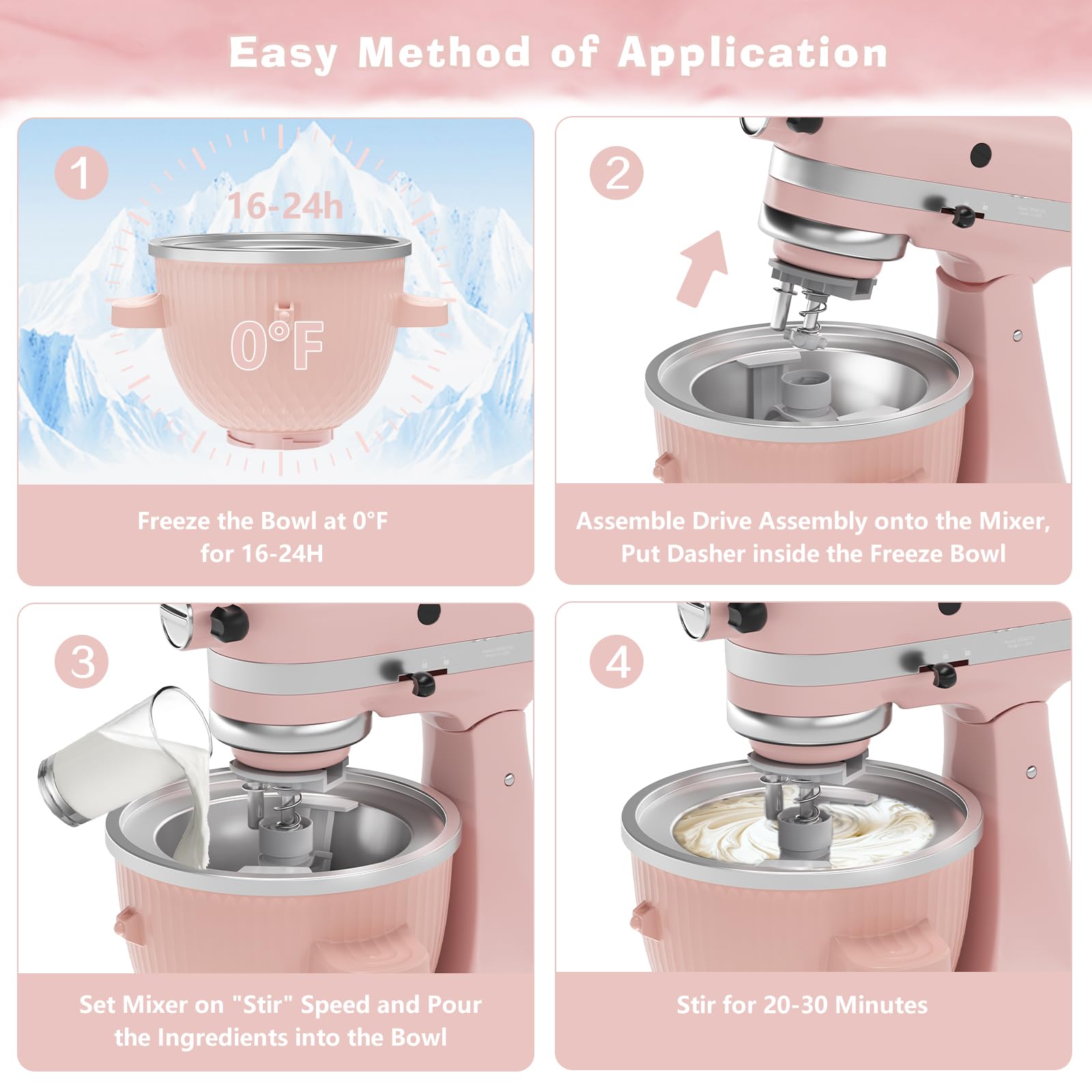NEWSETS raspador para mezcla, facilita la limpieza tras preparar helado