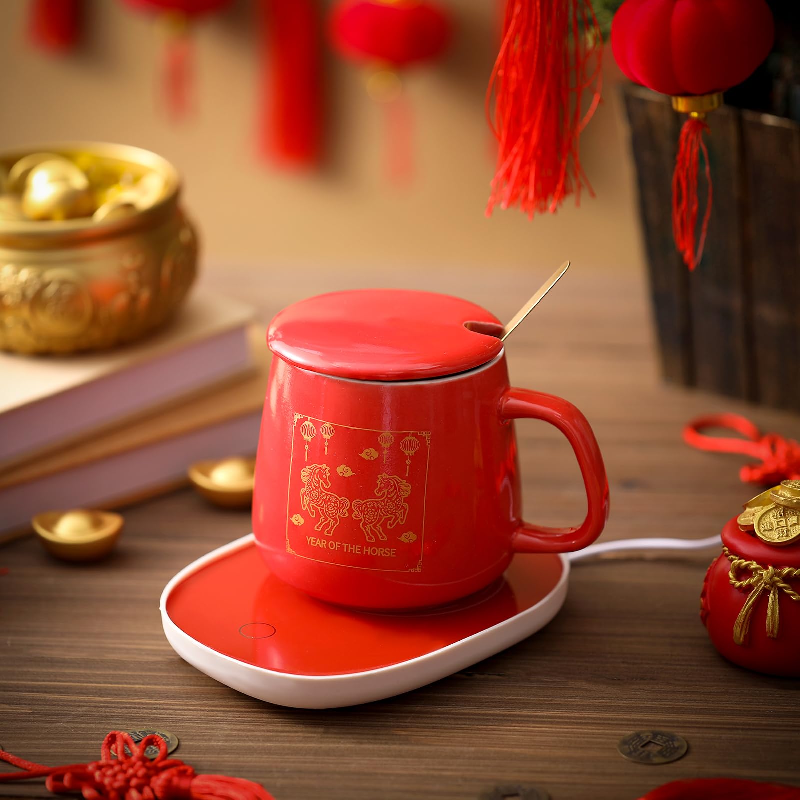 Calentador Newtay compatible con la mayoría de tazas.
