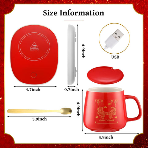 Calentador de taza Newtay para mantener tu café a temperatura óptima.