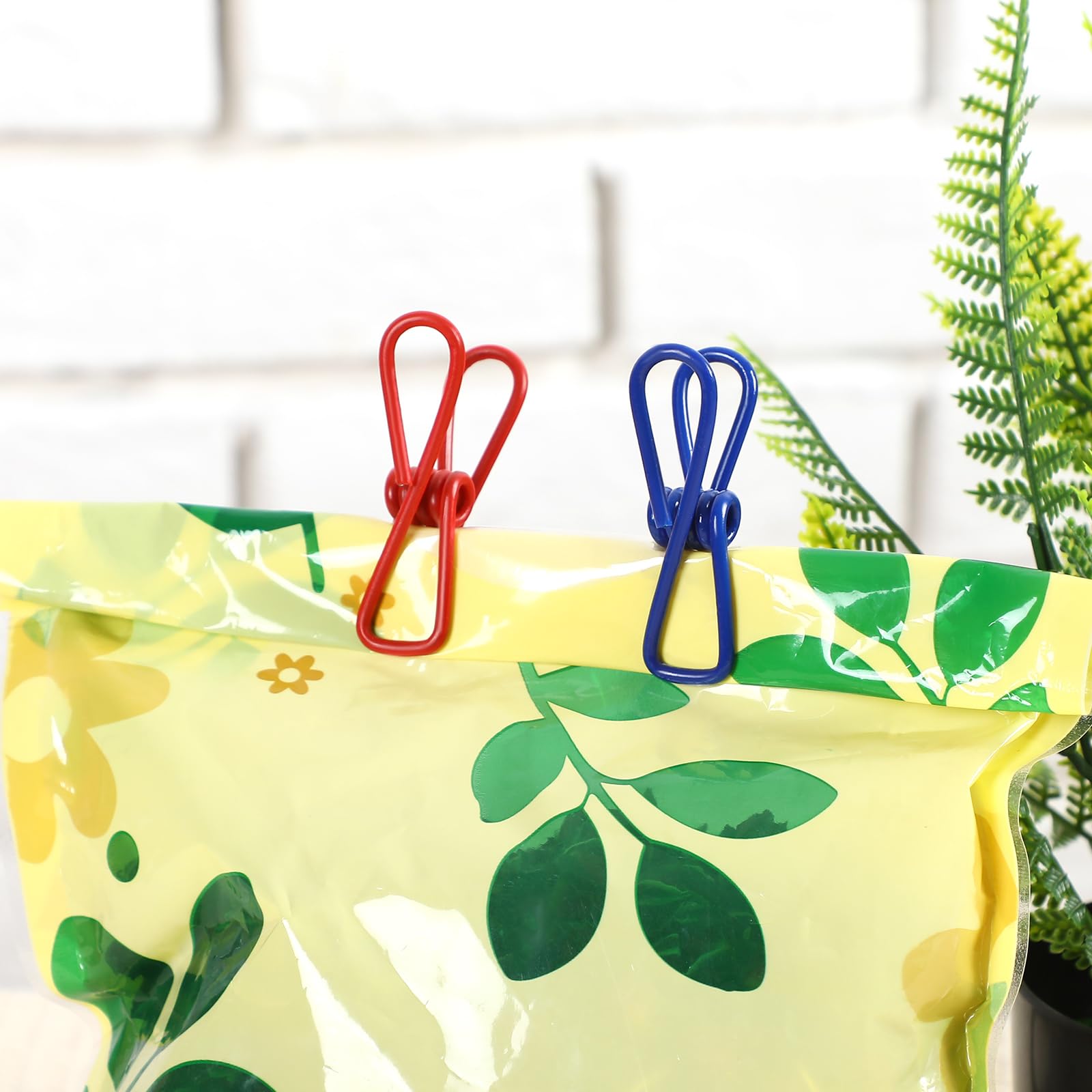 Newtay clips PVC de 2 pulgadas en colores mixtos para fijar bolsas fácilmente