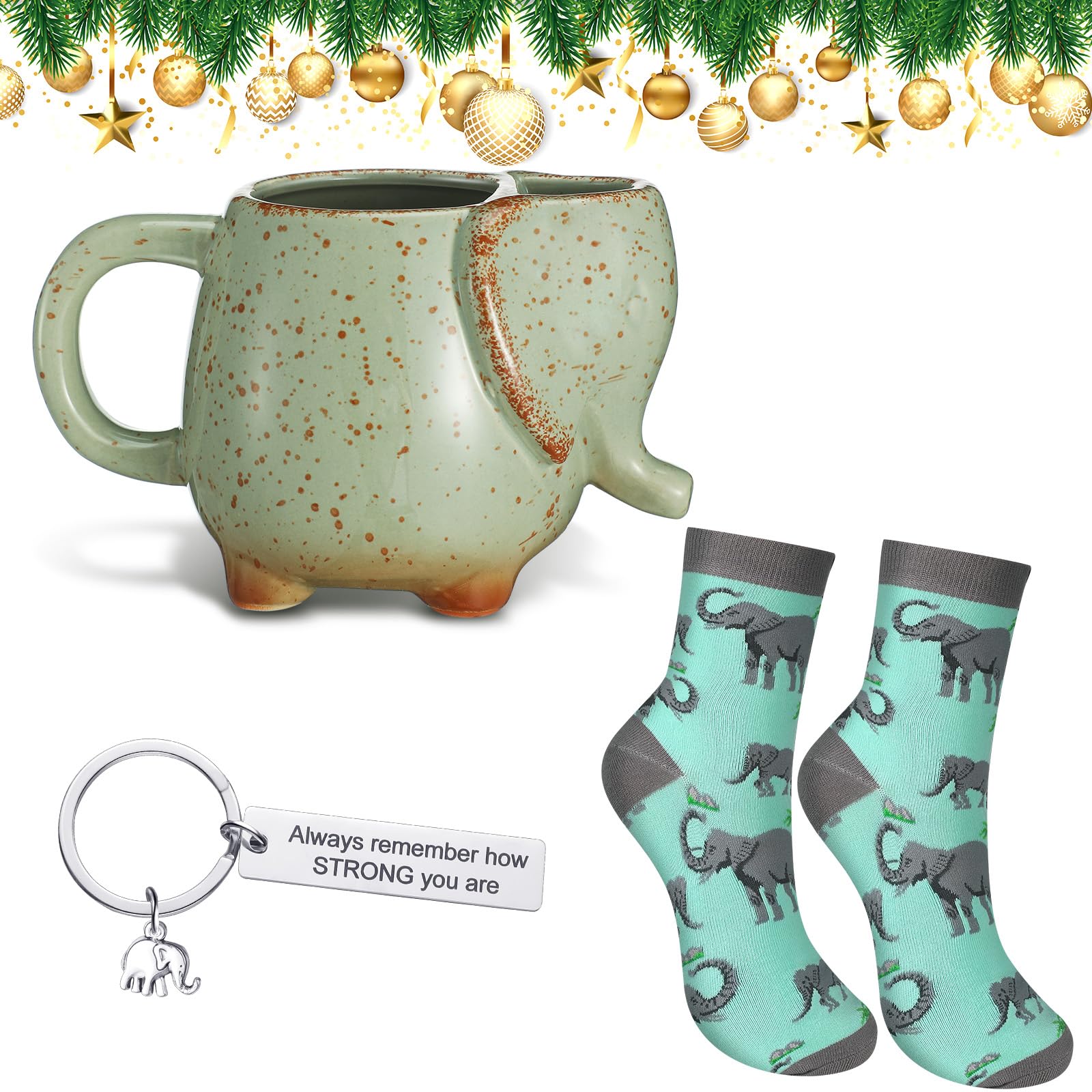 Newtay taza elefante-capacidad 15oz, ideal para café o té diario