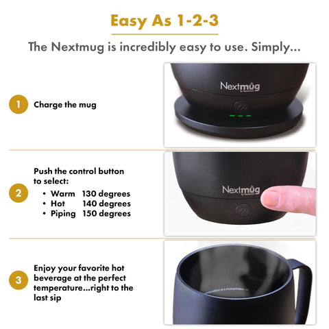 Nextmug base de cargador para recargar sin interrupciones