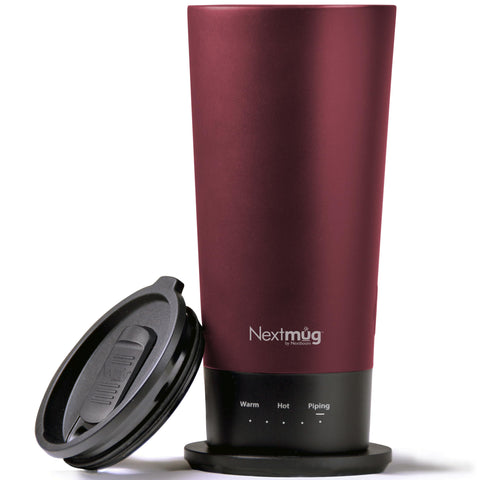 Nextmug Go — control-temperatura constante para bebidas en movimiento.