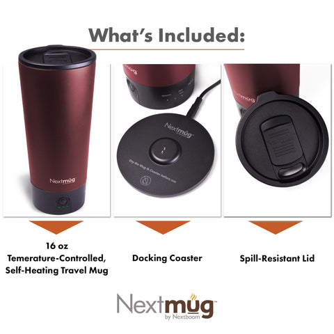 Nextmug Go — tapa resistente a derrames para llevar con confianza.