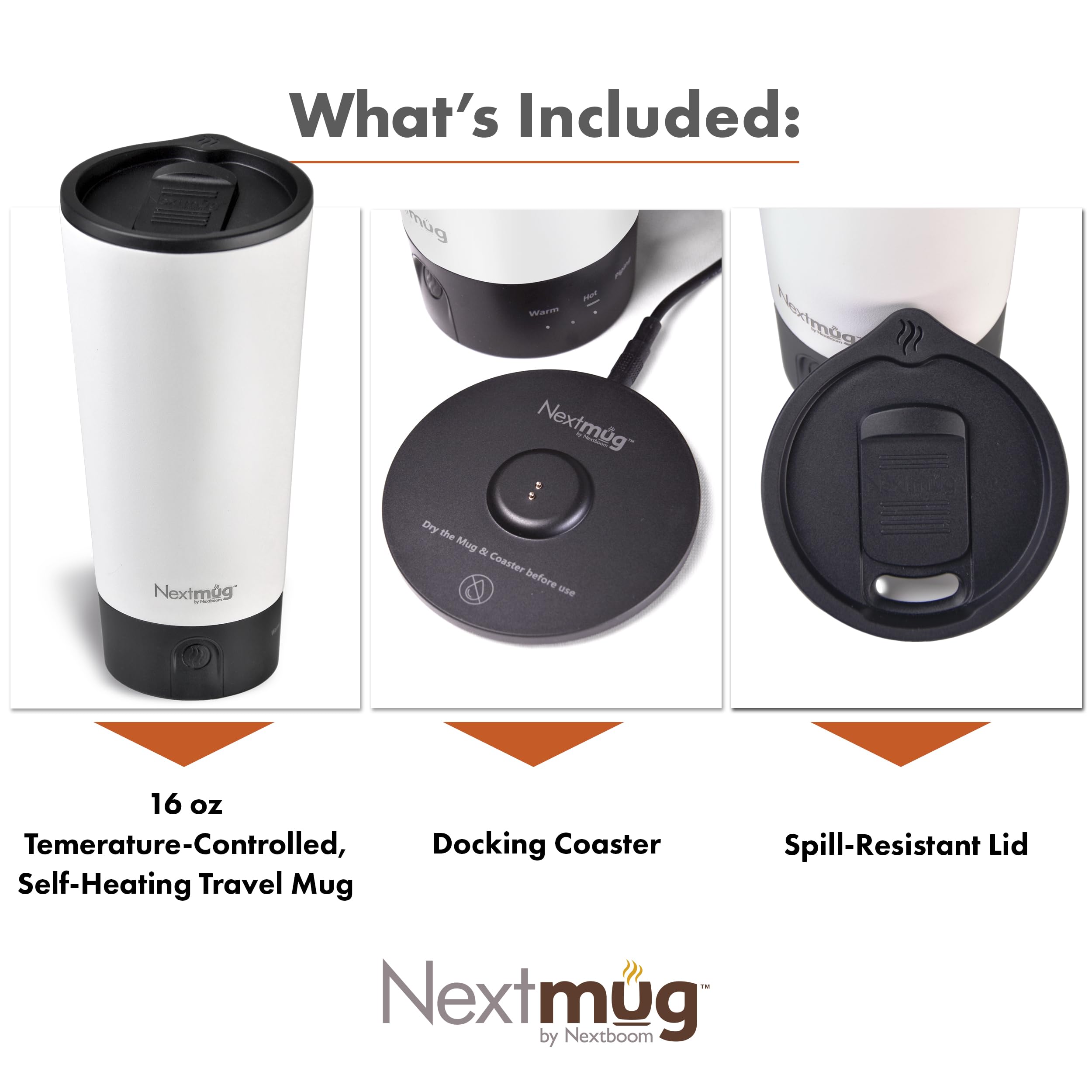 Tapa resistente a derrames de Nextmug Go para sorbos limpios