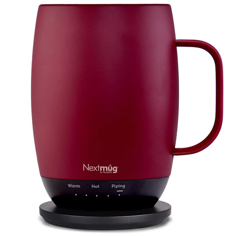 Nextmug Plus con tapa antiderrames para oficina segura.