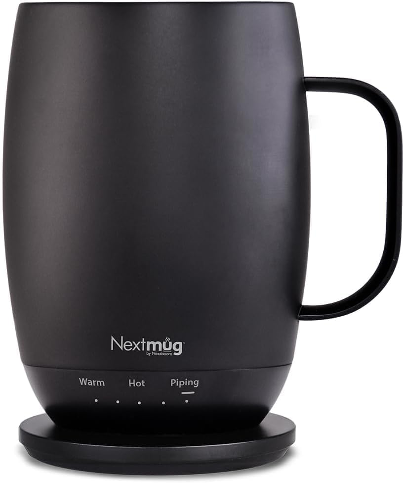 Nextmug Plus 18oz mantiene tu café caliente por horas
