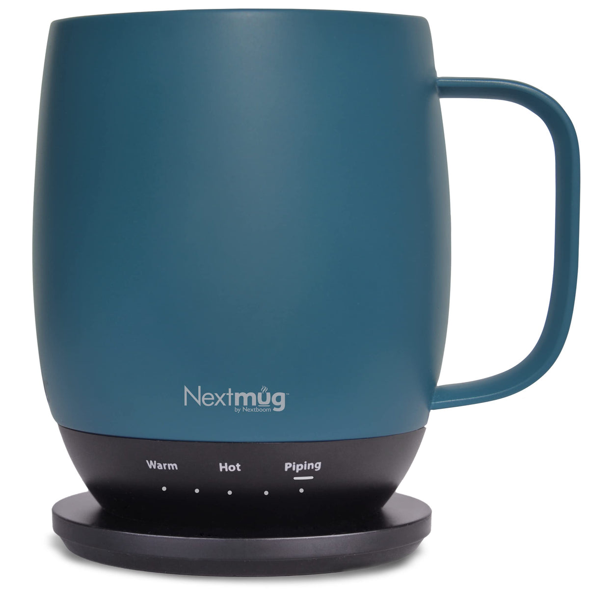 Nextmug-taza-temperatura-ajustada mantiene la bebida a la temperatura ideal durante horas.