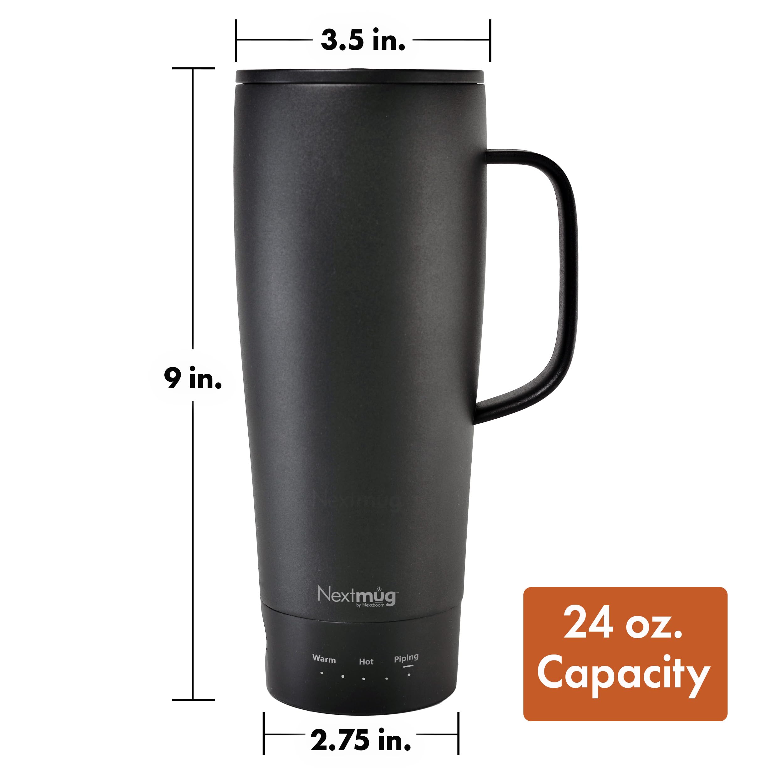 Nextmug Ultra cabe en portavasos, ideal para viajar ligero.