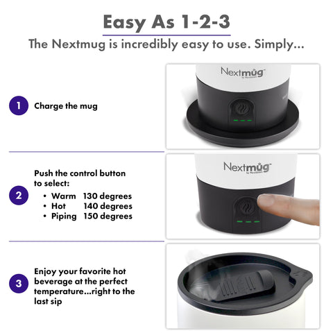 Nextmug Ultra de 24 oz ofrece mayor capacidad para tus bebidas.