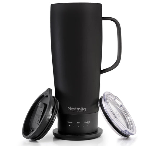 Nextmug Ultra en mesa, diseño elegante para uso diario.