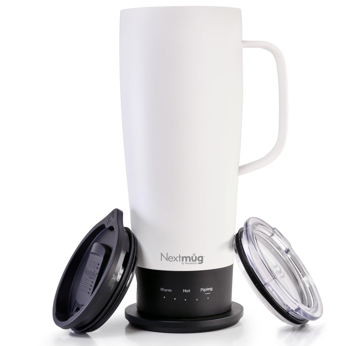 Nextmug Ultra mantiene la temperatura ideal para beber en cualquier lugar.
