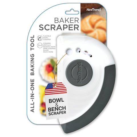 NexTrend raspador flexible para tazón, facilita el manejo de masa.