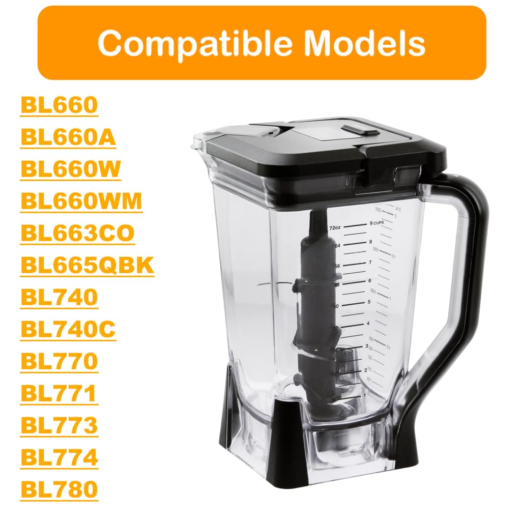 Nezpare conjunto de cuchillas 6 acero inoxidable para mezclas consistentes