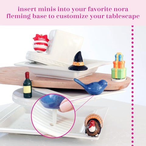 Nora Fleming Sleigh Bells Ring: cerámica de alta calidad para un look sobrio y duradero.