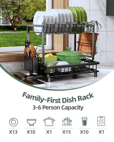 Nfnoyp diseño ergonómico de escurridor para cocina ordenada.