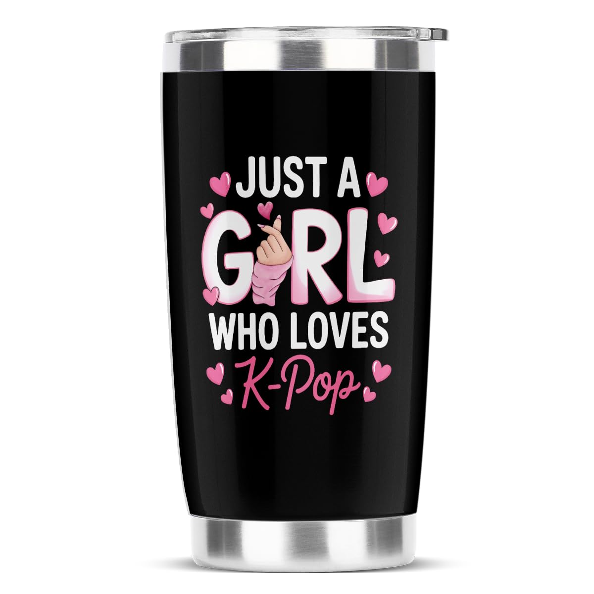 NGLIV tumbler con diseño K-pop divertido, ideal para regalar a una fan.
