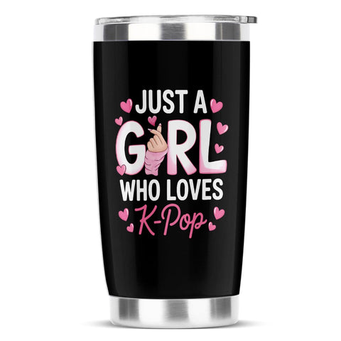 NGLIV tumbler con diseño K-pop divertido, ideal para regalar a una fan.
